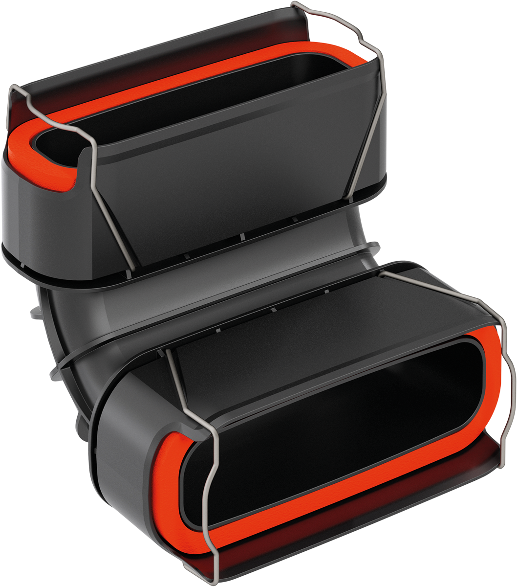Gięcie 90° szeroki bok F50 - Viessmann