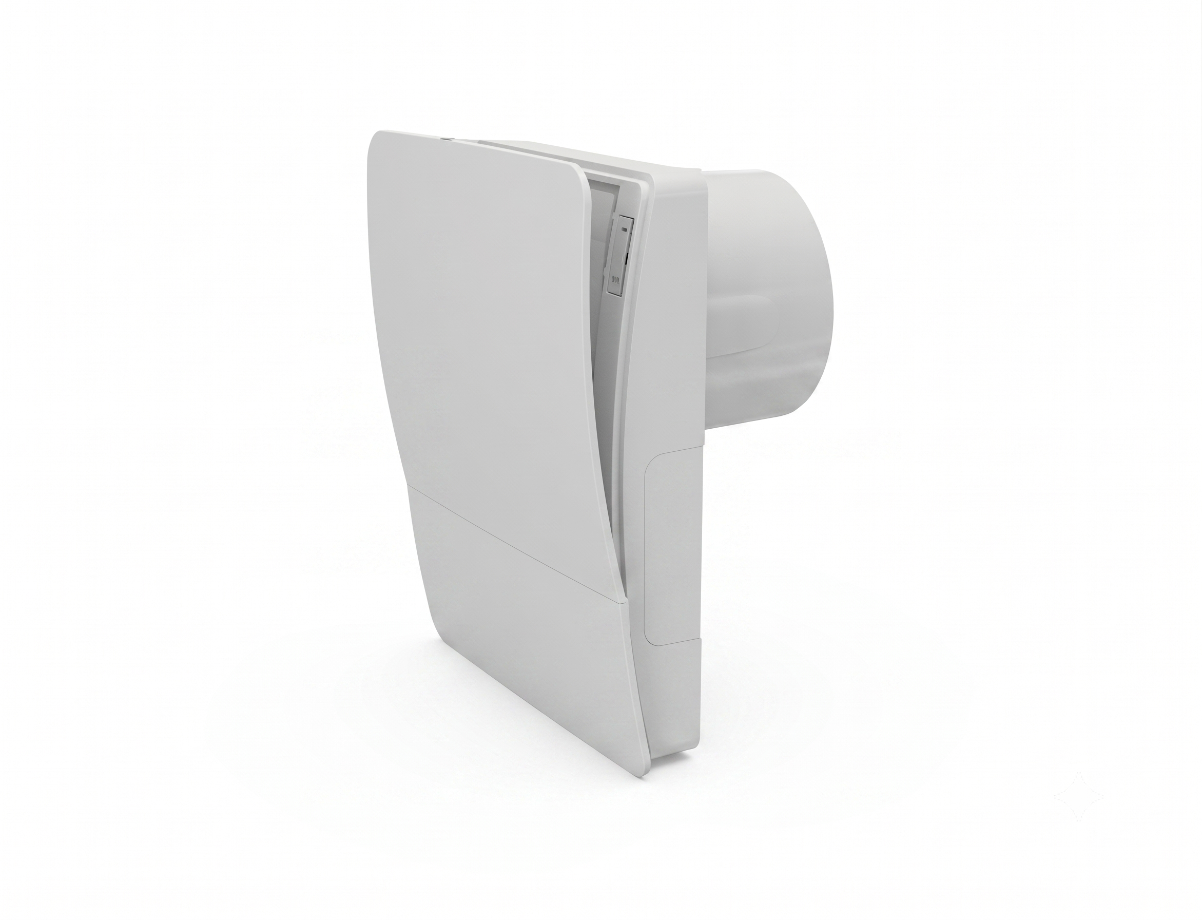 Ambientika Wentylator wyciągowy Easy z rurą i metalową kratką zewnętrzną (100 mm) - Südwind